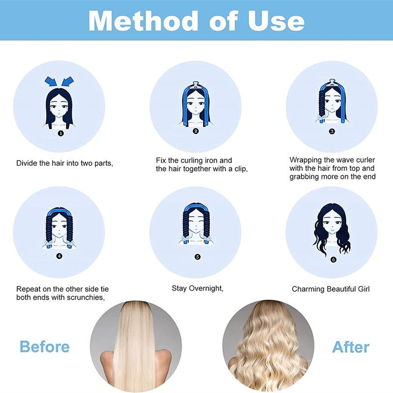 Heat-free lazy artifact curling iron sponge