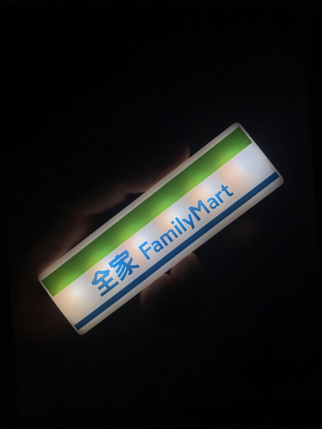 Convenience store refrigerator sticker creative light display board can magnetically attract Rosen 711 family lightbox toy model to emit light