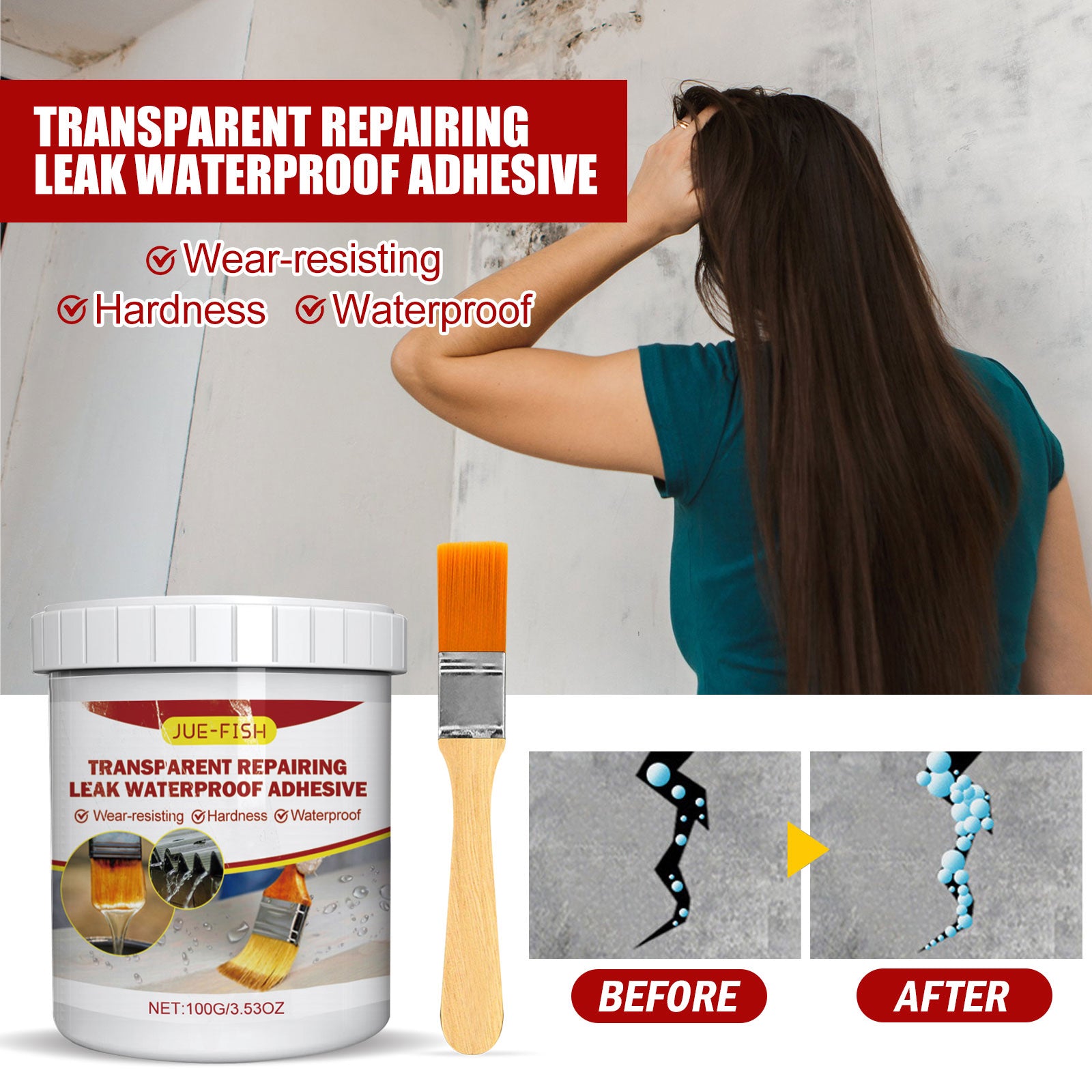 Transparent Leak Repair Waterproof Glue