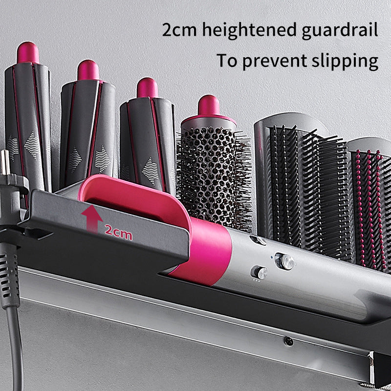 Curly Hair Stick Storage Rack Hole Free