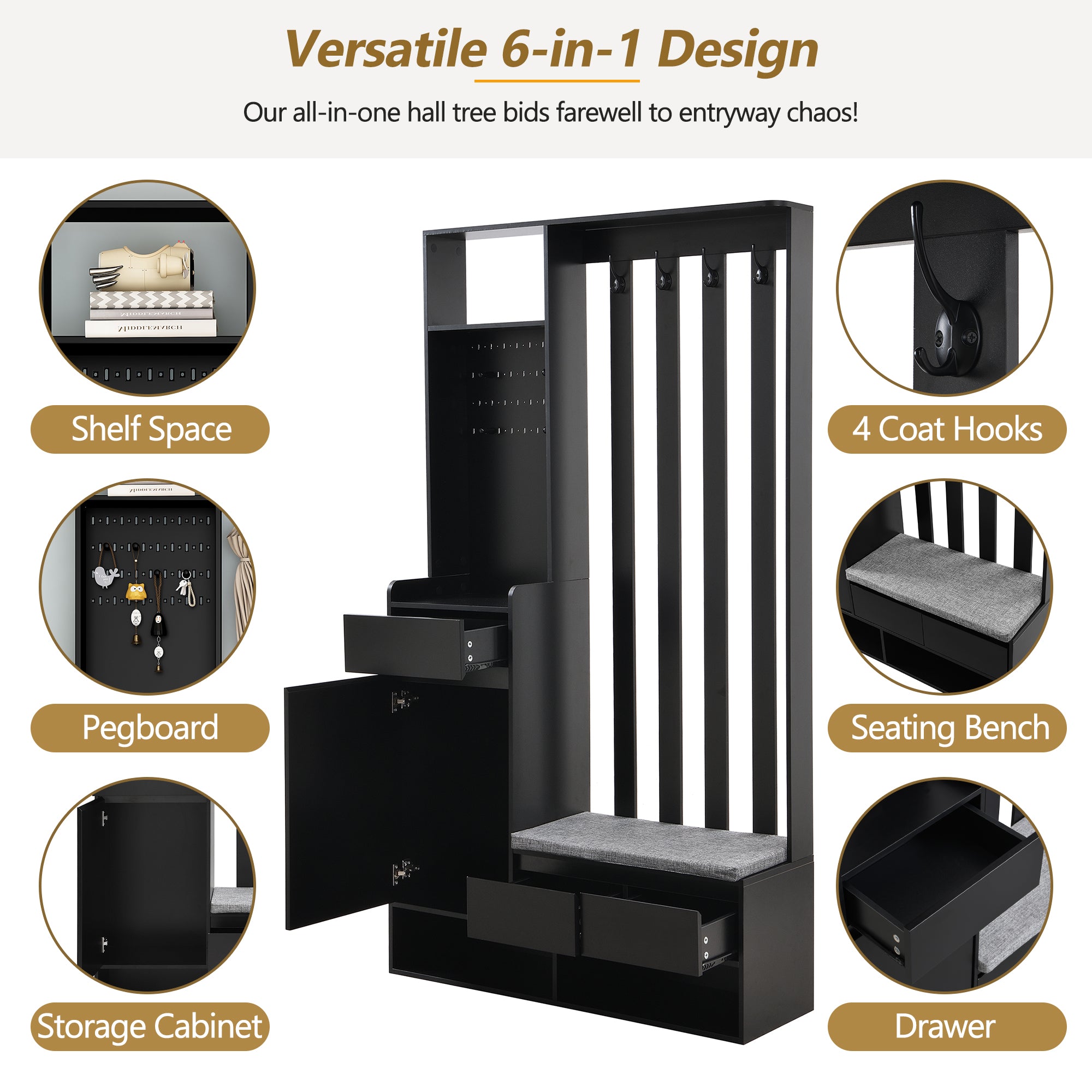 multifunctional corridor shoe cabinet with soft padded nail board and black hanger with entrance hook