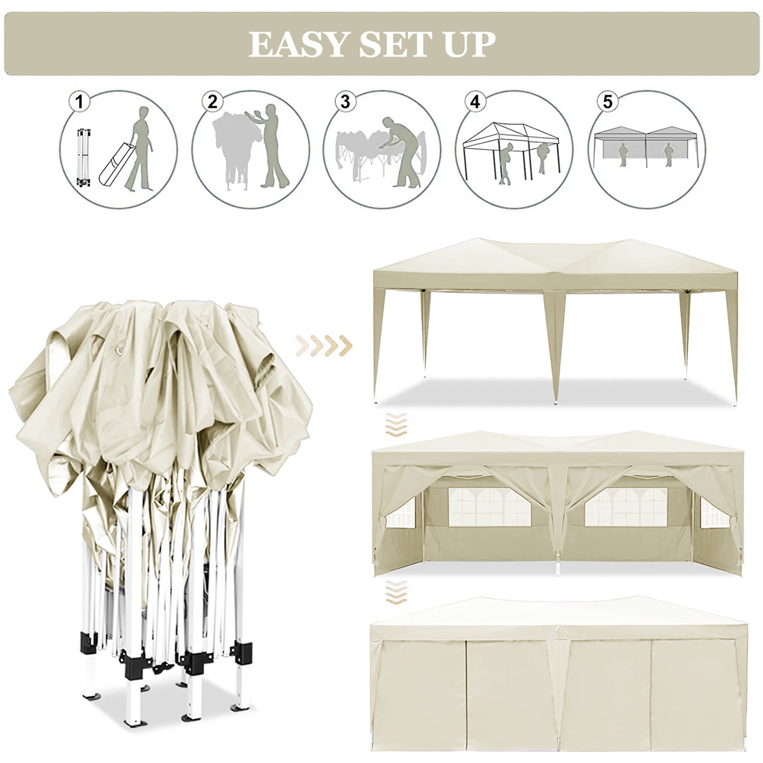 'folding canopy portable tent