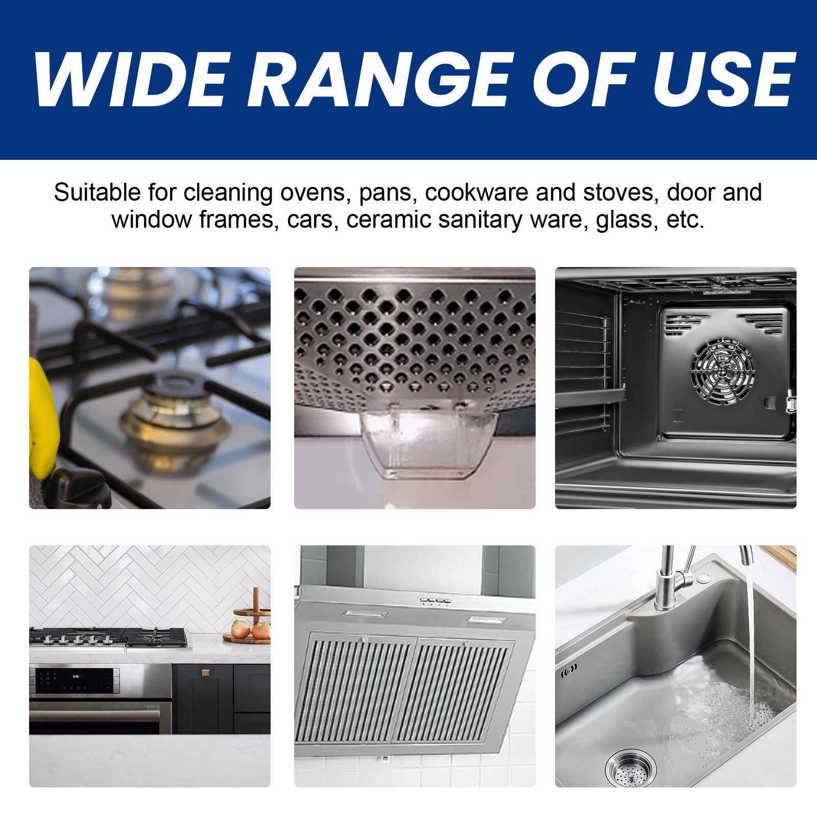 Stainless Steel Cleaning Cream Kitchen Kitchen Appliances Range Hood Heavy Oil Cleaning Rust Cleaning Cream