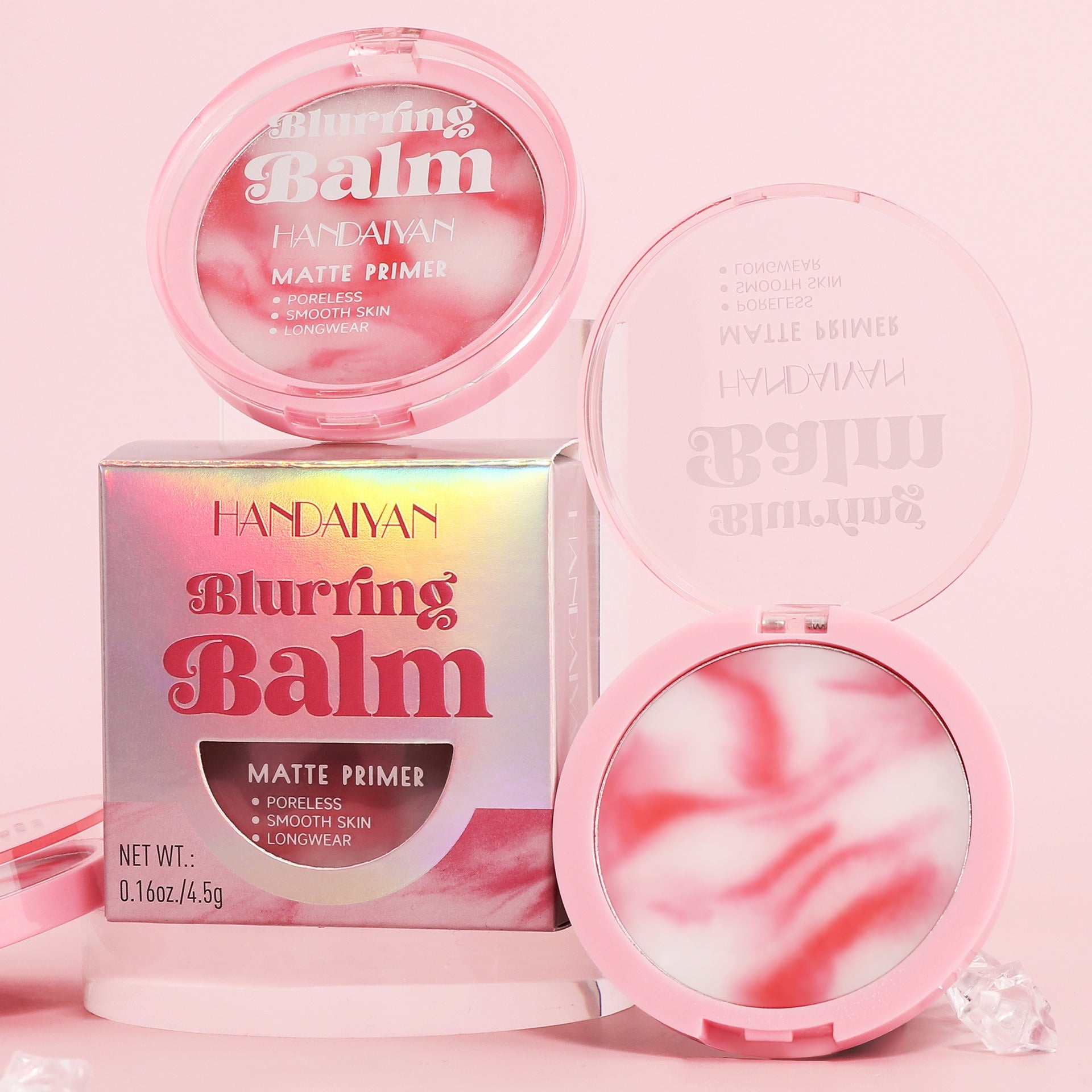 Powder-free powder for makeup touch-up