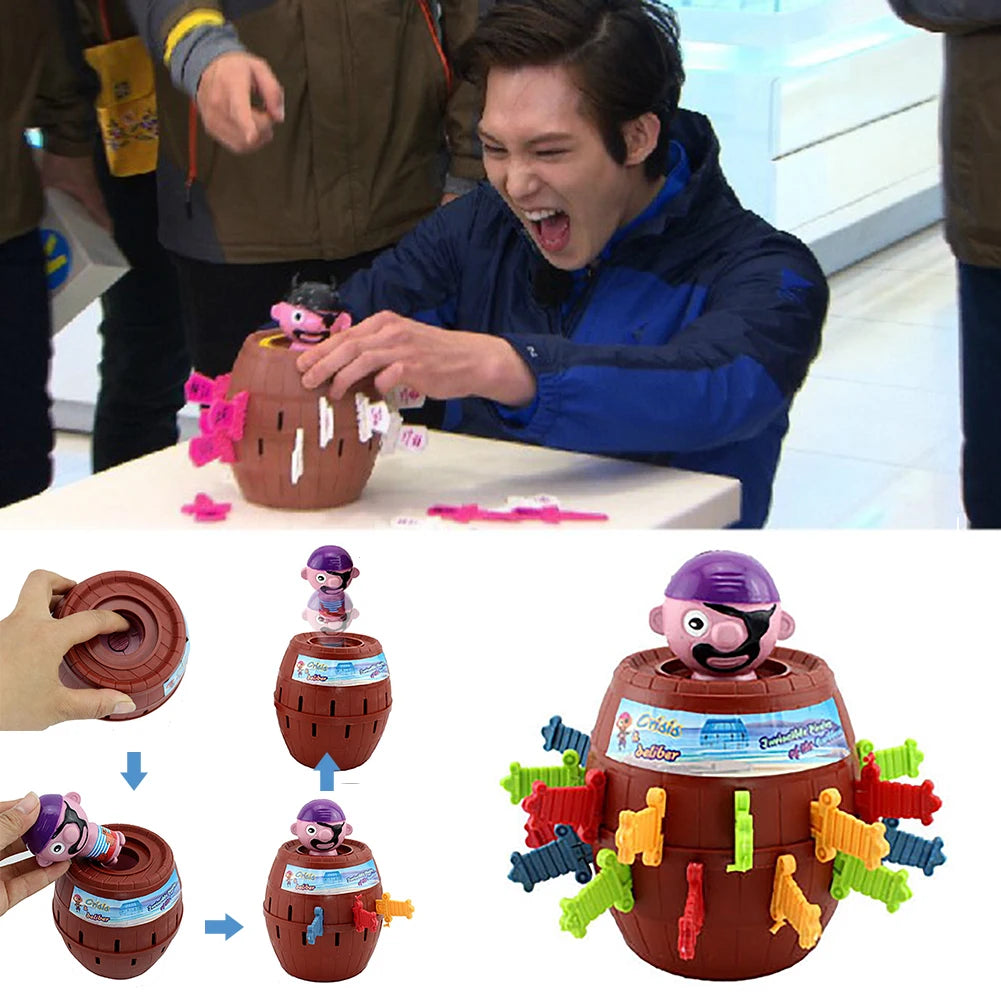 Funny Novelty Kids Children Funny Lucky Game Gadget Jokes Tricky Pirate Barrel Game NTDIZ1040