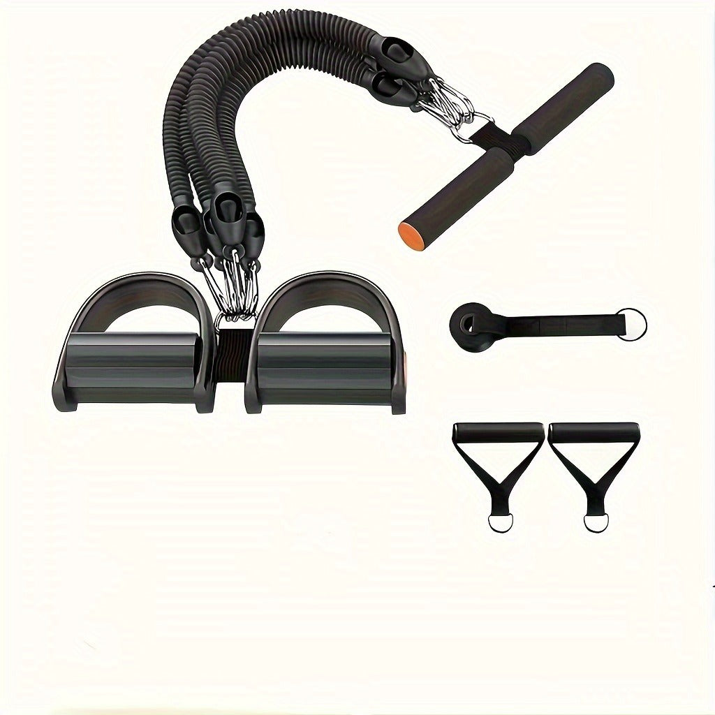 A Set Of Adjustable Resistance  , Body Stretching, And Abdominal Muscle Exercises