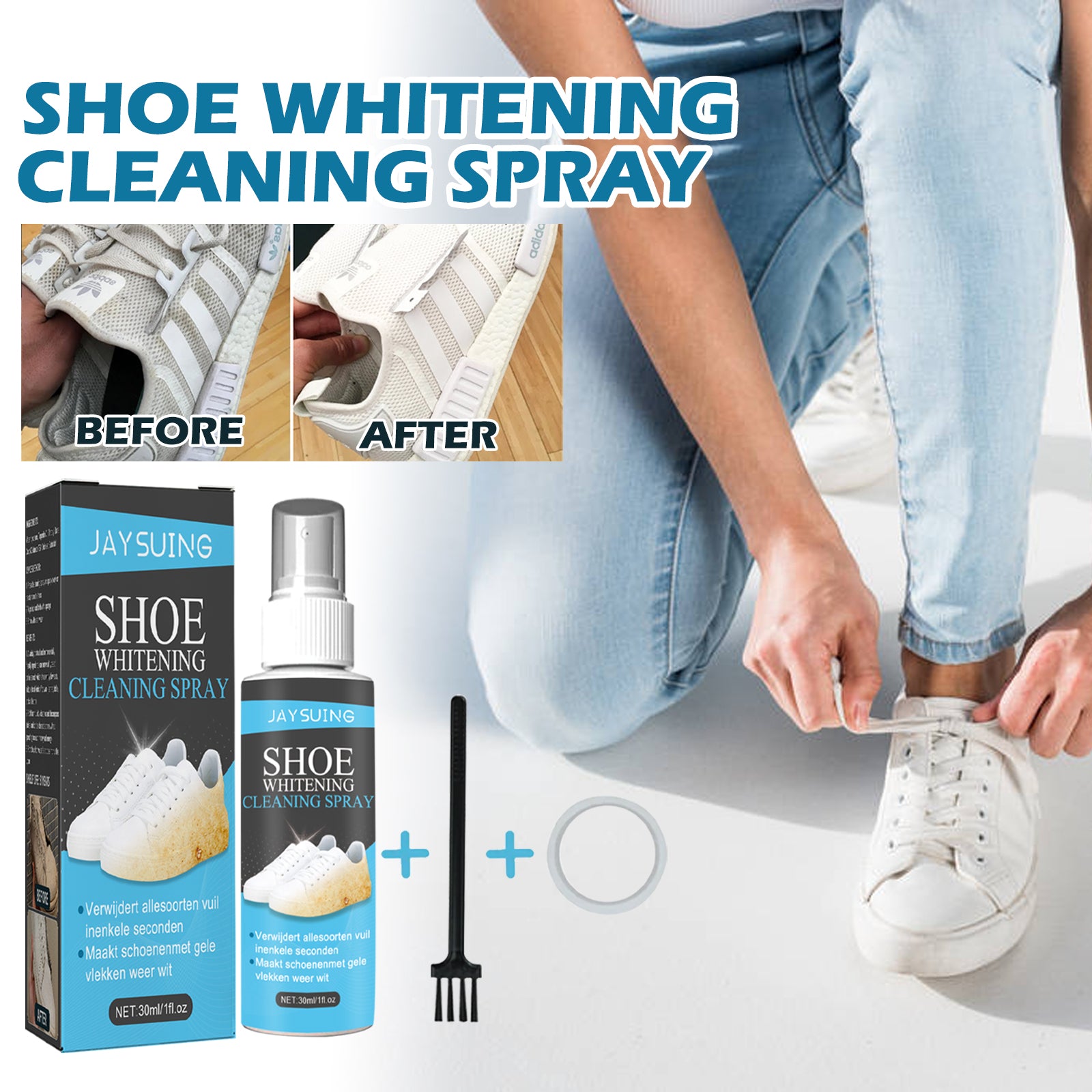 Small White Shoes Stain Cleaning