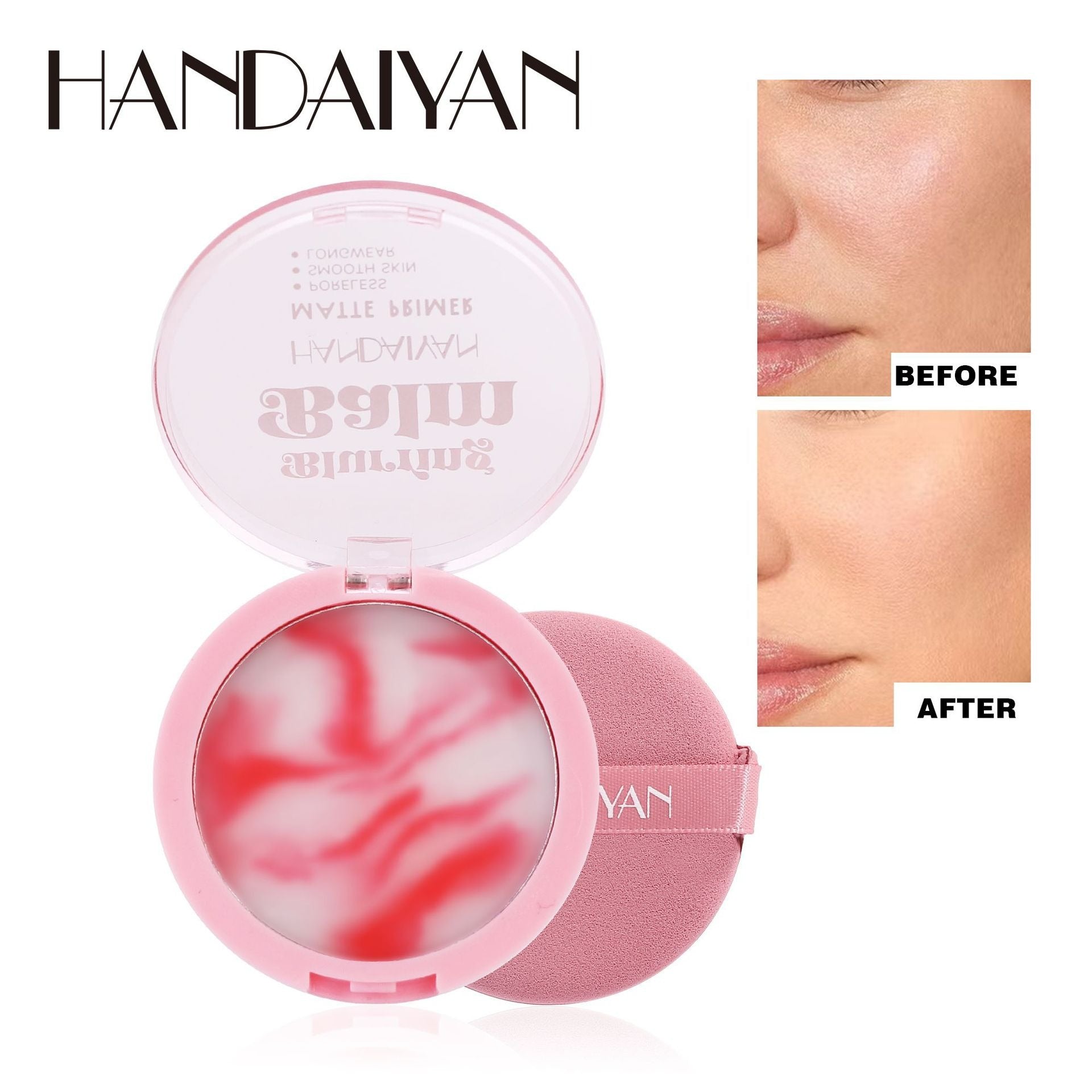 Powder-free powder for makeup touch-up