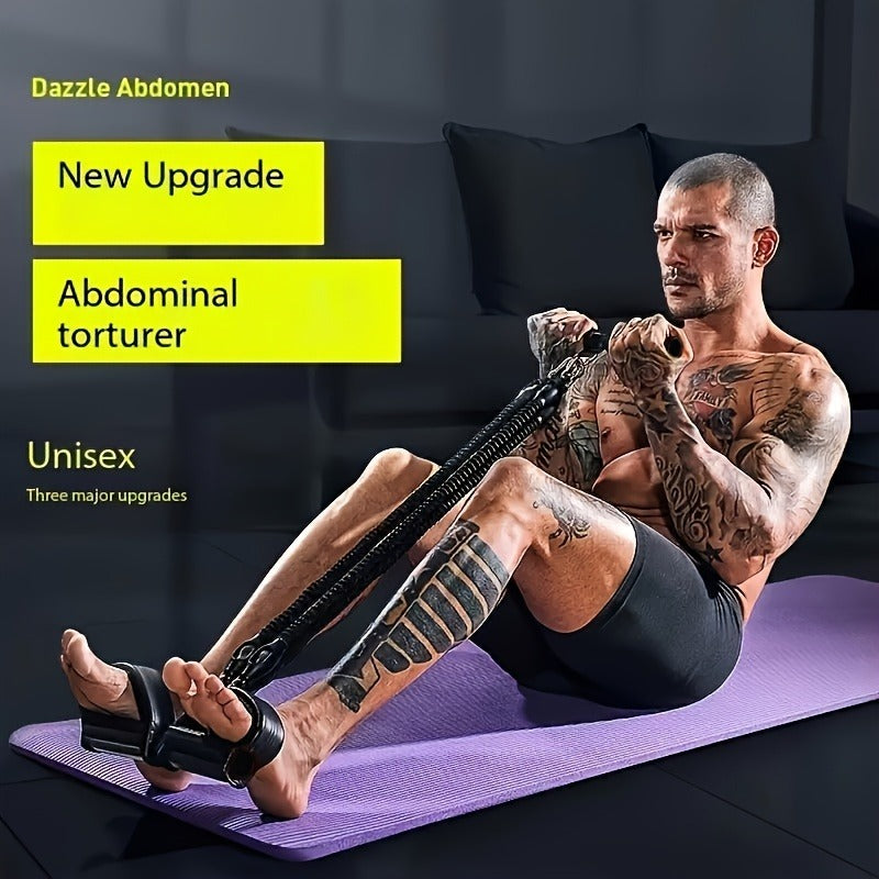 A Set Of Adjustable Resistance  , Body Stretching, And Abdominal Muscle Exercises